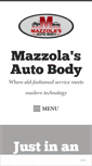 Mobile Screenshot of mazzolaautobody.com