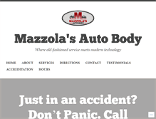 Tablet Screenshot of mazzolaautobody.com